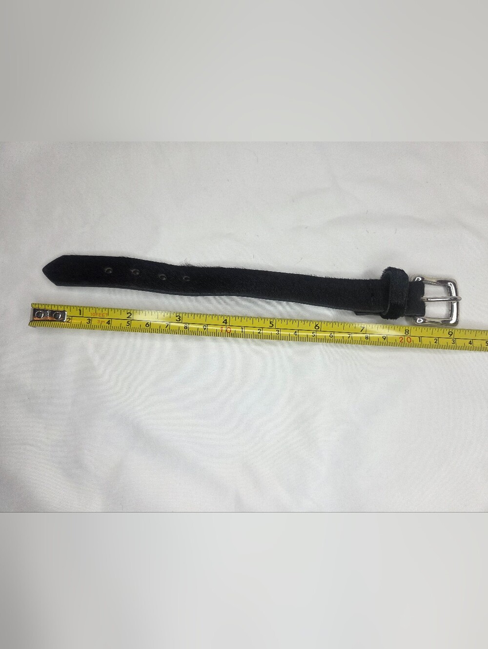 AL&C Black Calf Hair Leather Buckle Bracelet - Picture 6 of 7
